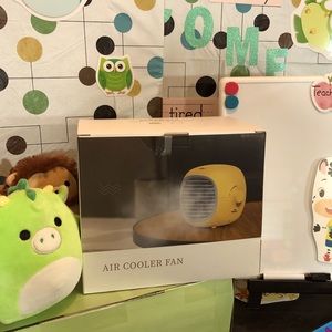 Evaporative Portable Cooler Fan Humidifier: Yellow